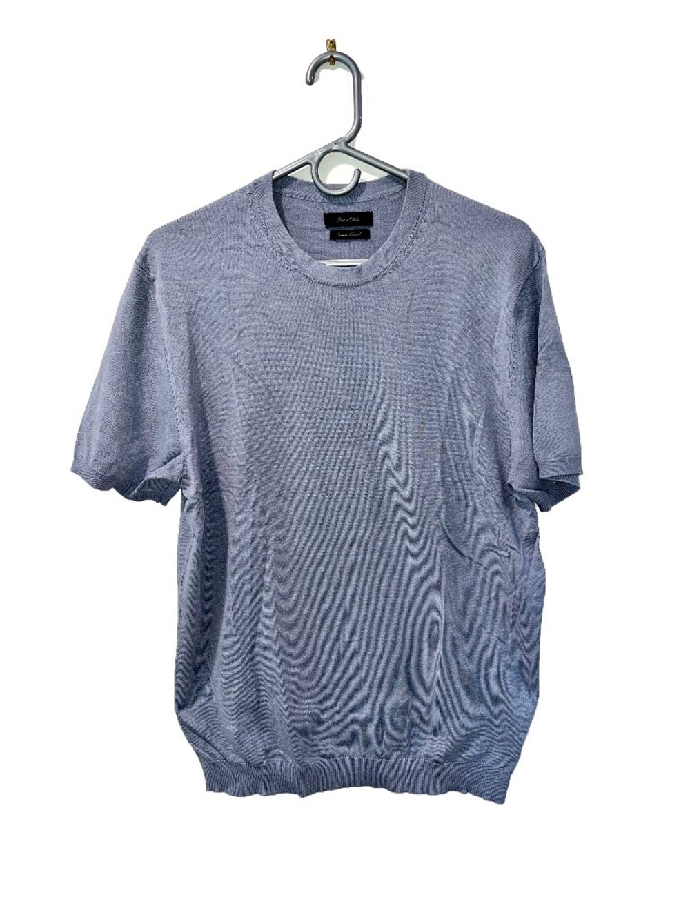 Porter & Ash Knit T-shirt Steel Blue Size L